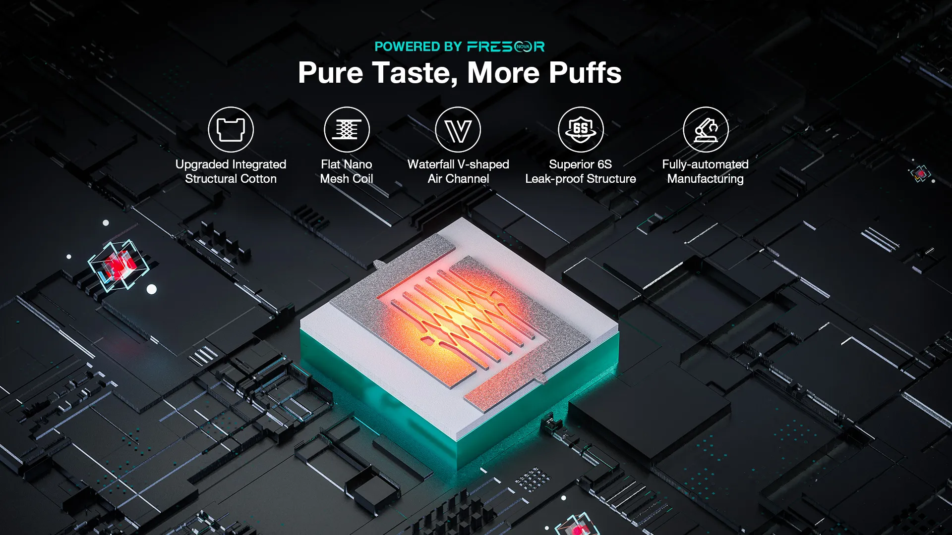 POWERED BY FRESOR Pure Taste, More Puffs