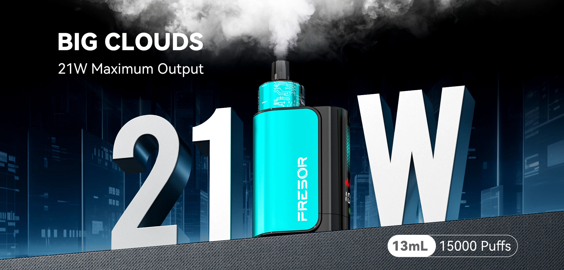 BIG CLOUDS 21W Maximum Output 13mL 15000 Puffs