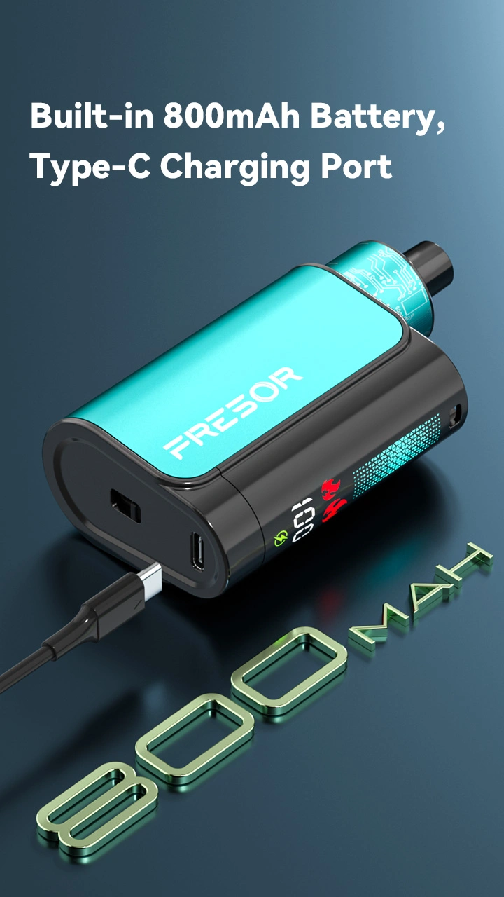 Built-in 800mAh Battery, Type-C Charging Port