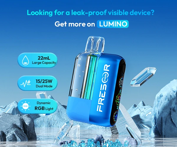FRESOR LUMINO - 22k Puffs Anti-leak Crystal View Disposable Vape